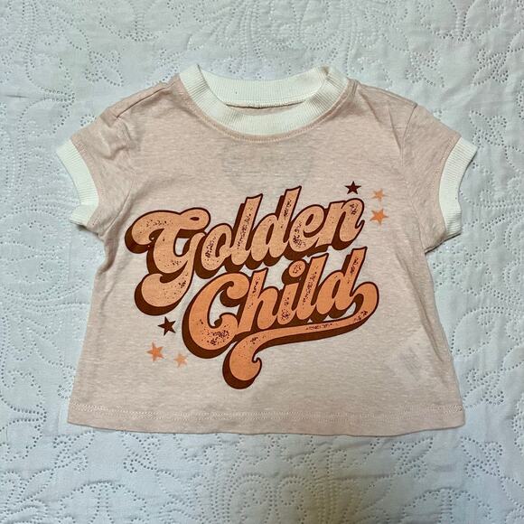 Tiny Whales Golden Child Ringer Tee Size 2 - Picture 4 of 6